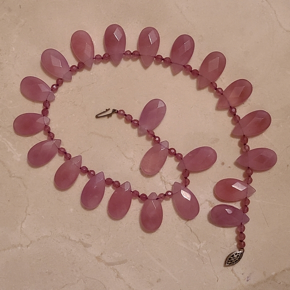 Quartz Amethyst Sterling Silver Necklace - Picture 8 of 11